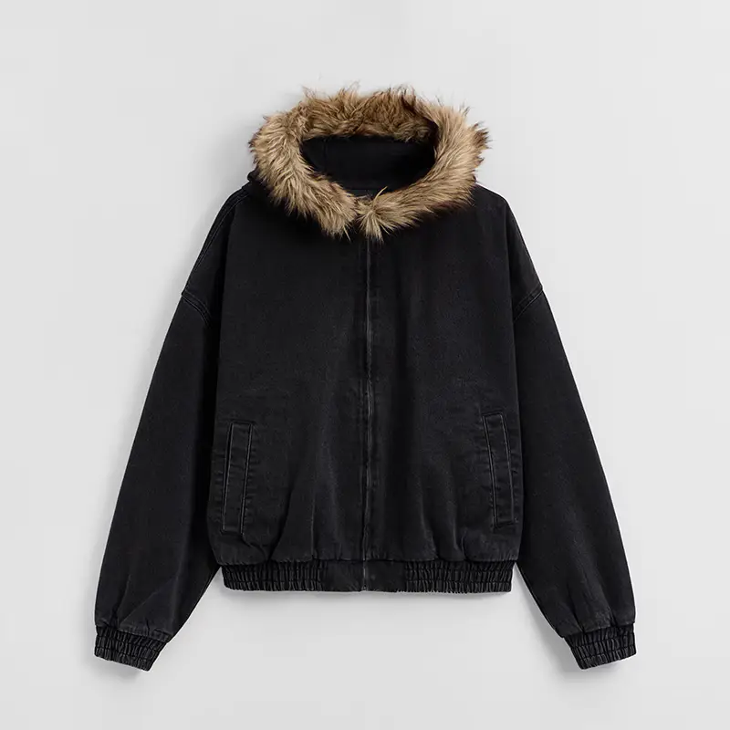 Giacca in jeans con cappuccio