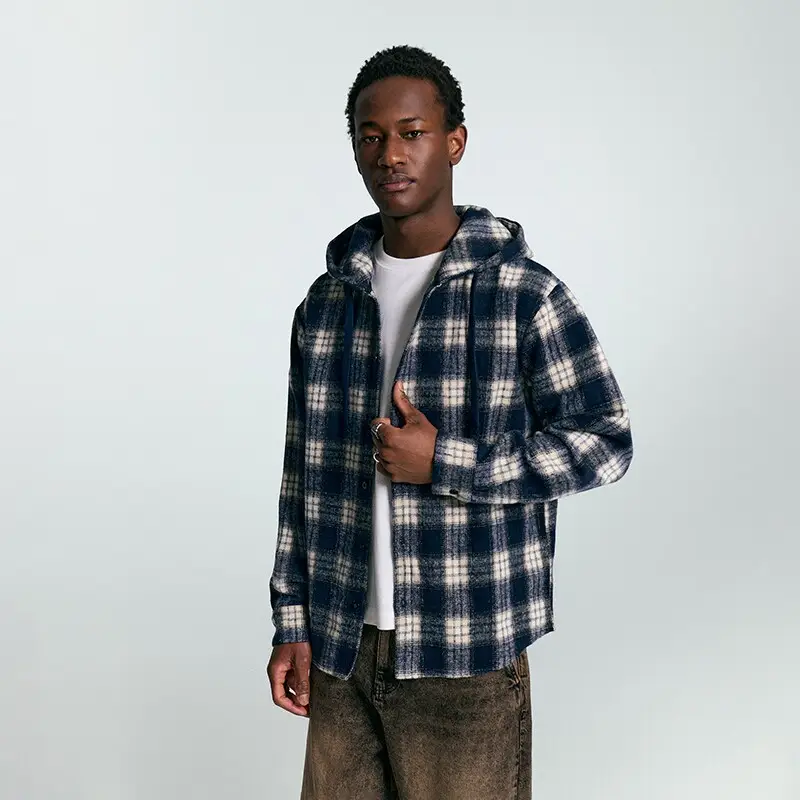 Giacca overshirt a quadri