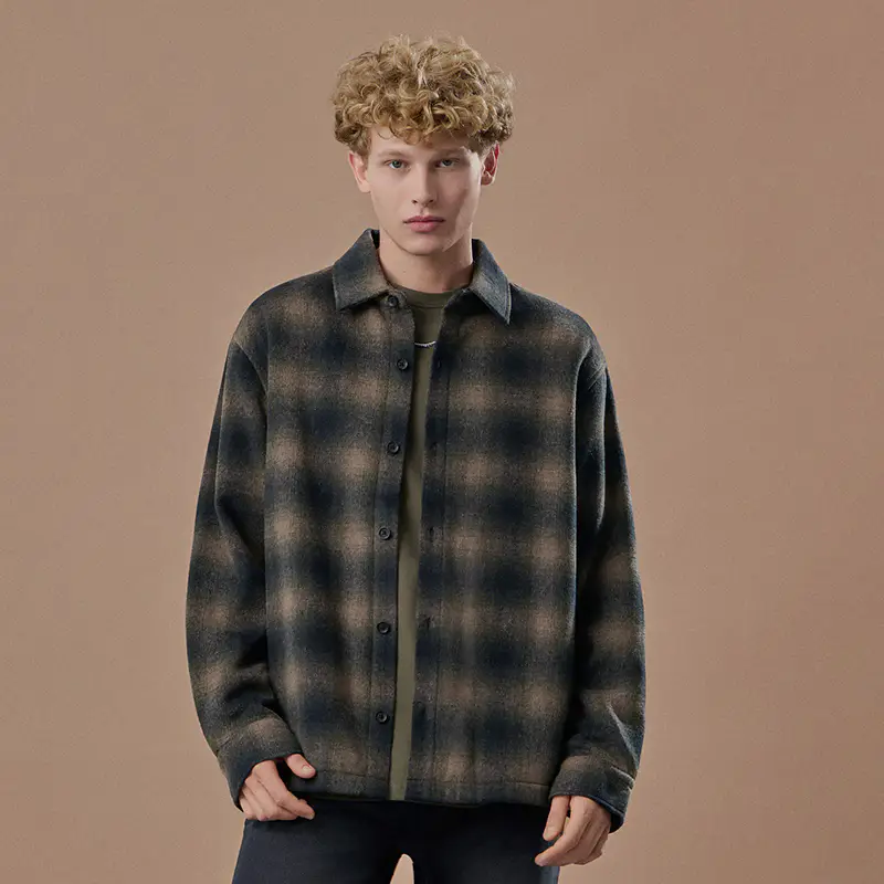 Giacca overshirt a quadri