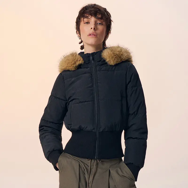 Giacca trapuntata con cappuccio