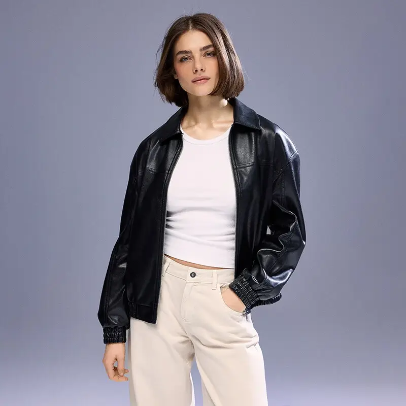 Giubbotto in finta pelle