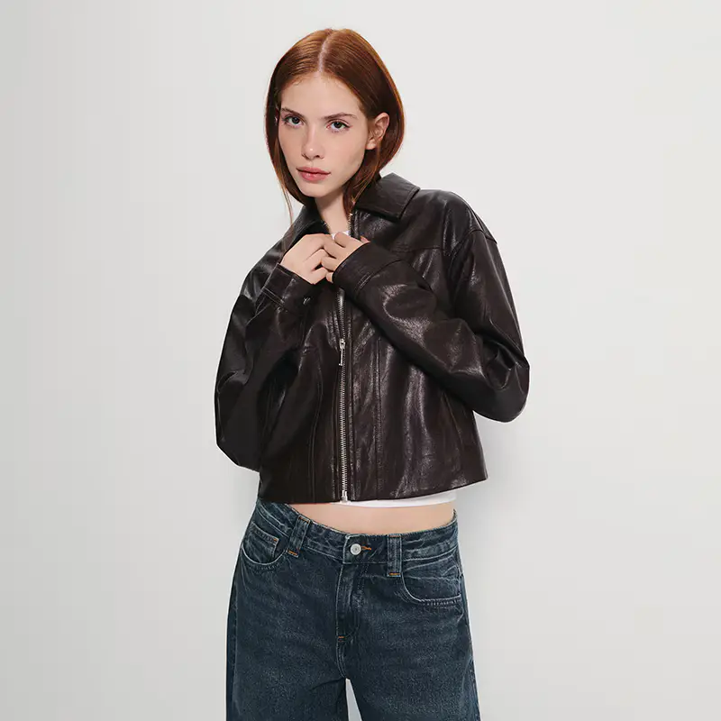 Giubbotto in finta pelle