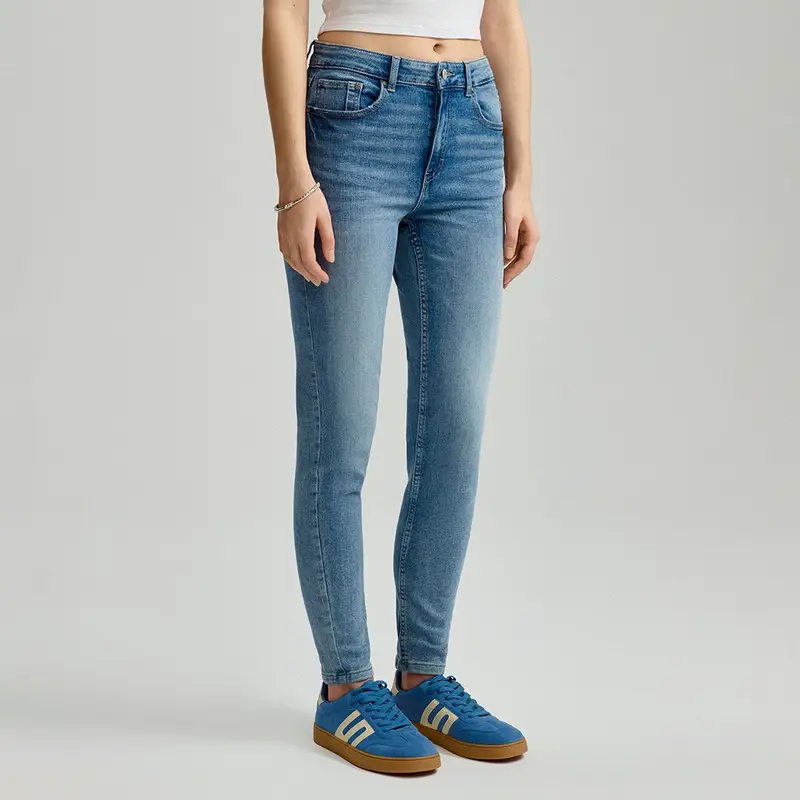 Jeans skinny fit a vita alta