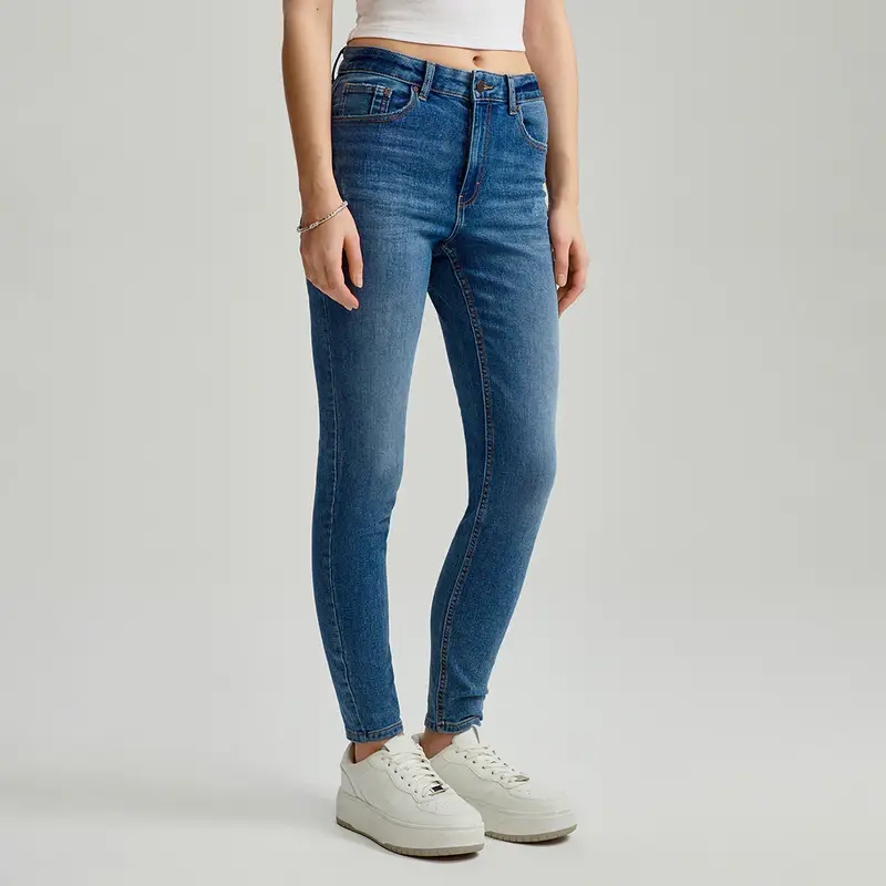 Jeans skinny fit a vita alta