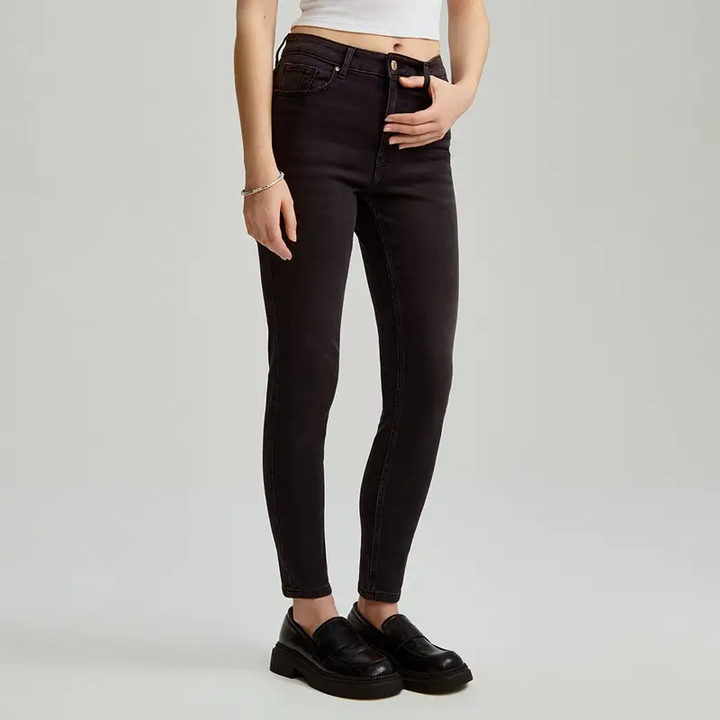 Jeans skinny fit a vita alta