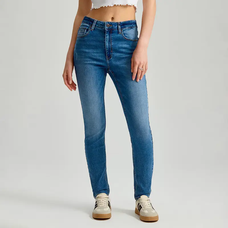 Jeans skinny fit a vita regolare