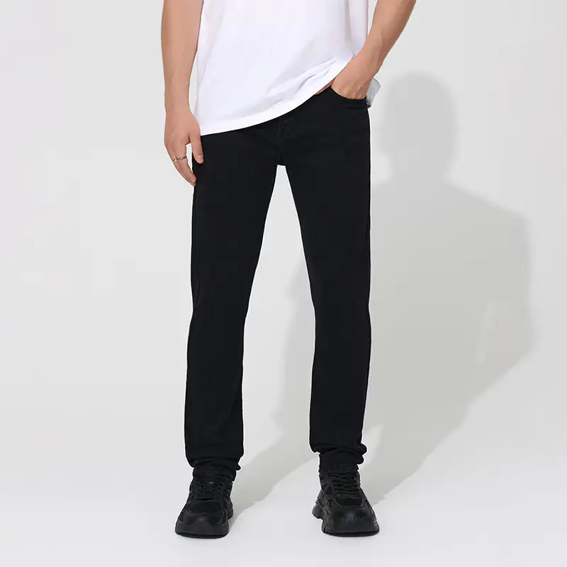 Jeans slim fit con effetto sbiadito