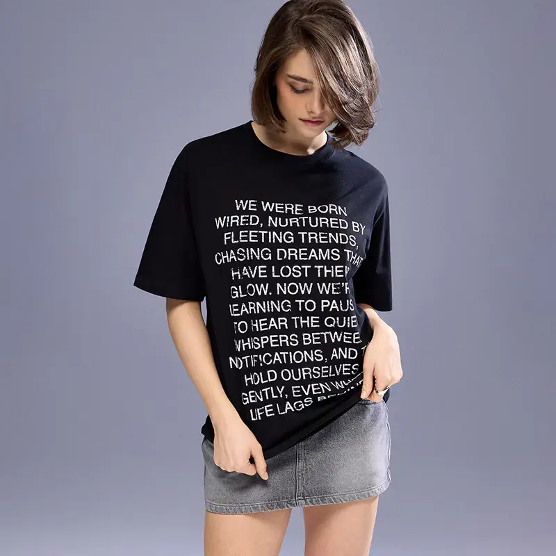 Maglietta con scritta