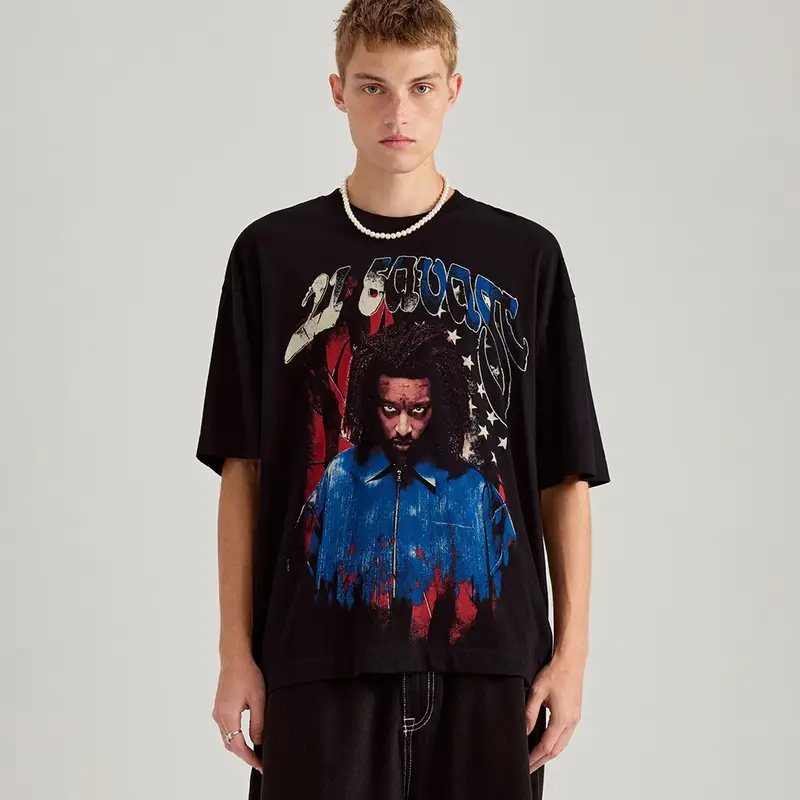 Maglietta con stampa 21 Savage