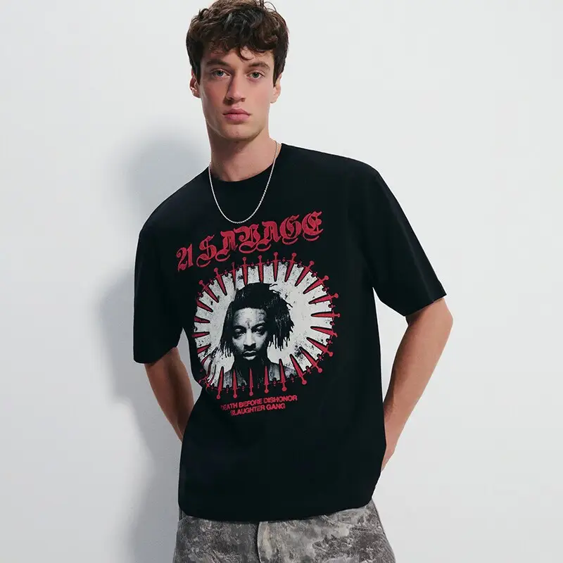 Maglietta con stampa 21 Savage