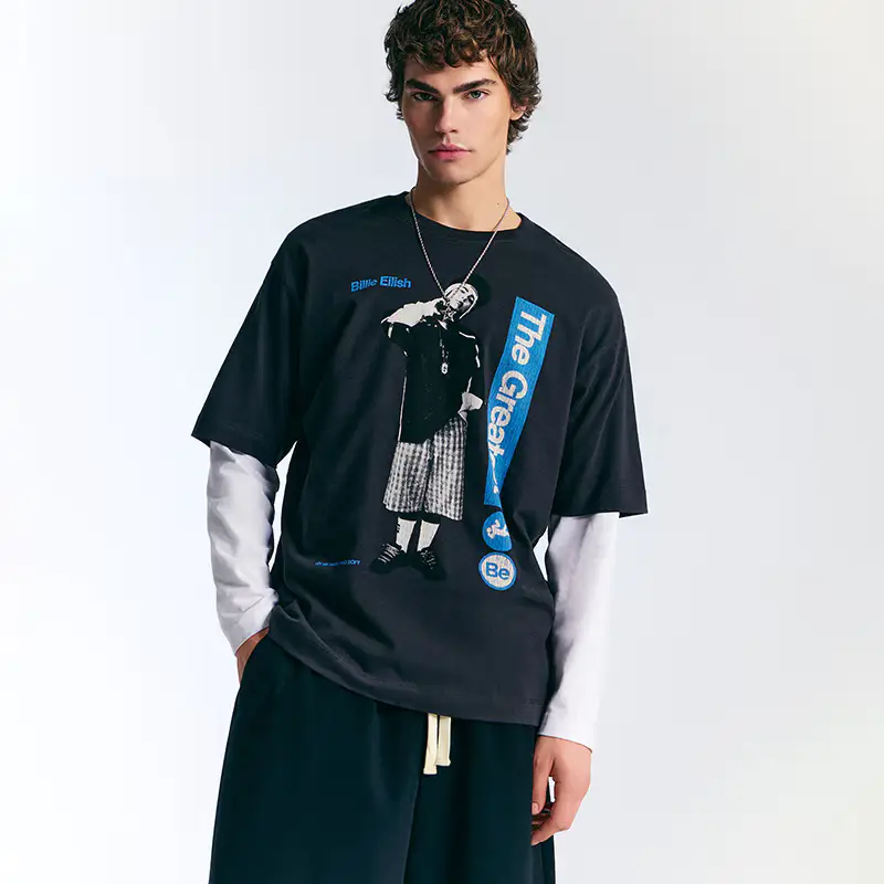 Maglietta con stampa Billie Eilish