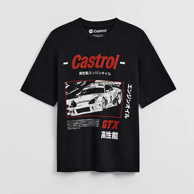 Maglietta con stampa Castrol