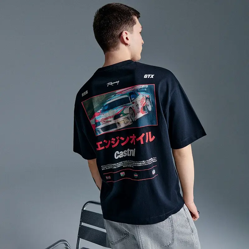 Maglietta con stampa Castrol