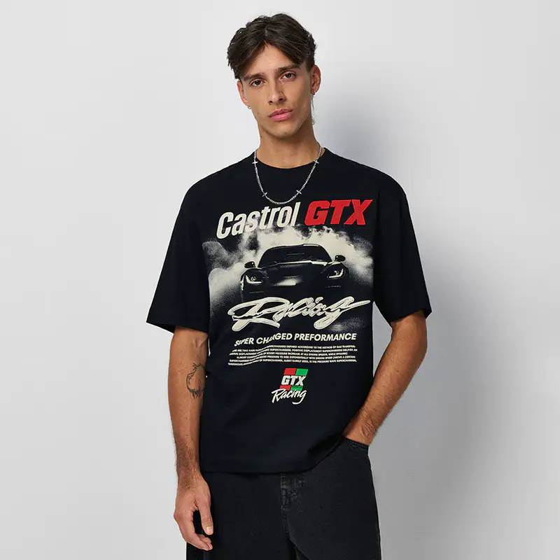 Maglietta con stampa Castrol Racing