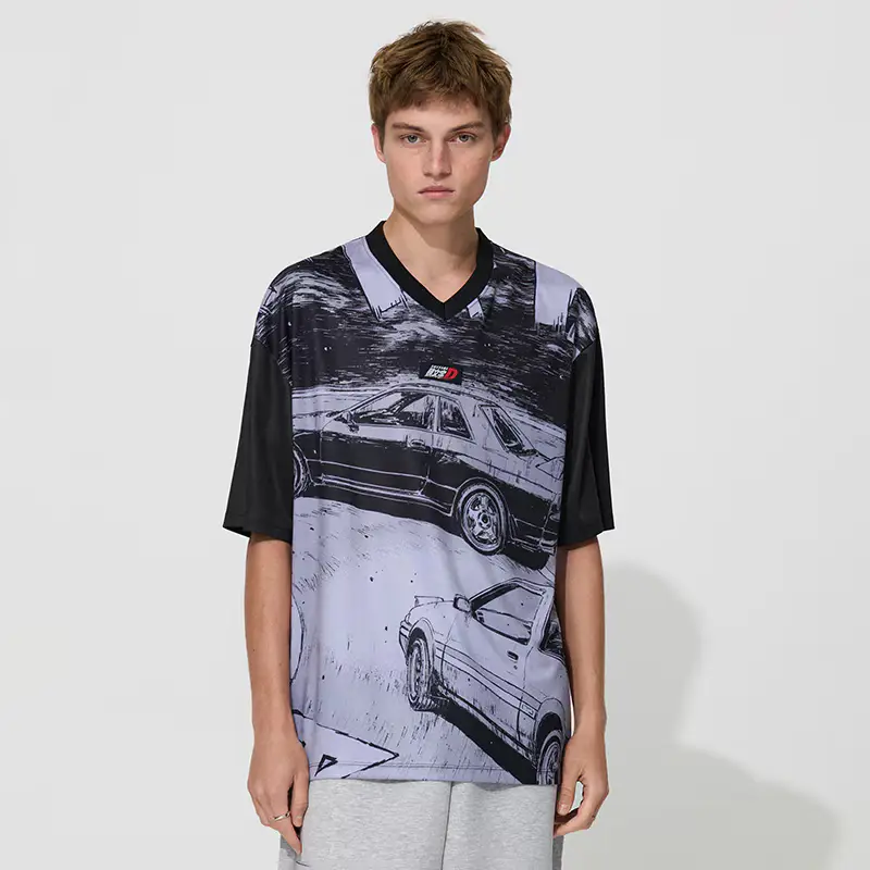 Maglietta con stampa Initial D