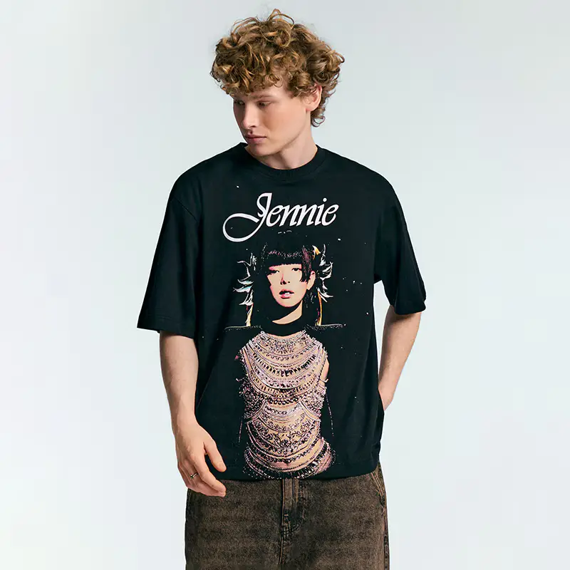 Maglietta con stampa Jennie Kim