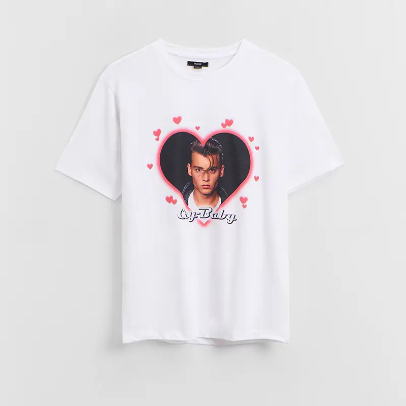 Maglietta con stampa Johnny Depp Cry-Baby