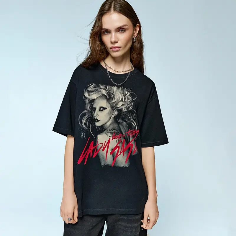 Maglietta con stampa Lady Gaga Born this way