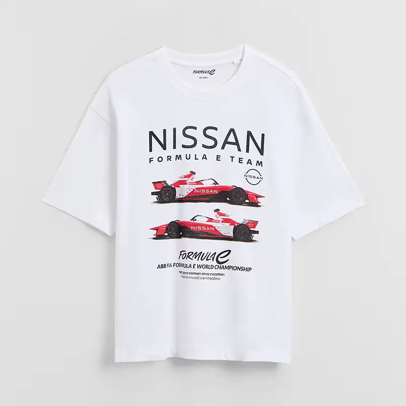 Maglietta con stampa Nissan Formuła E