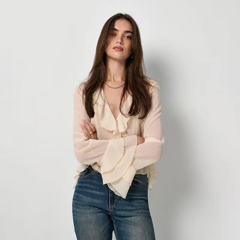 Maglietta con volant