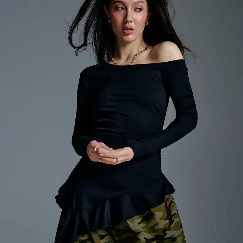 Maglietta con volant