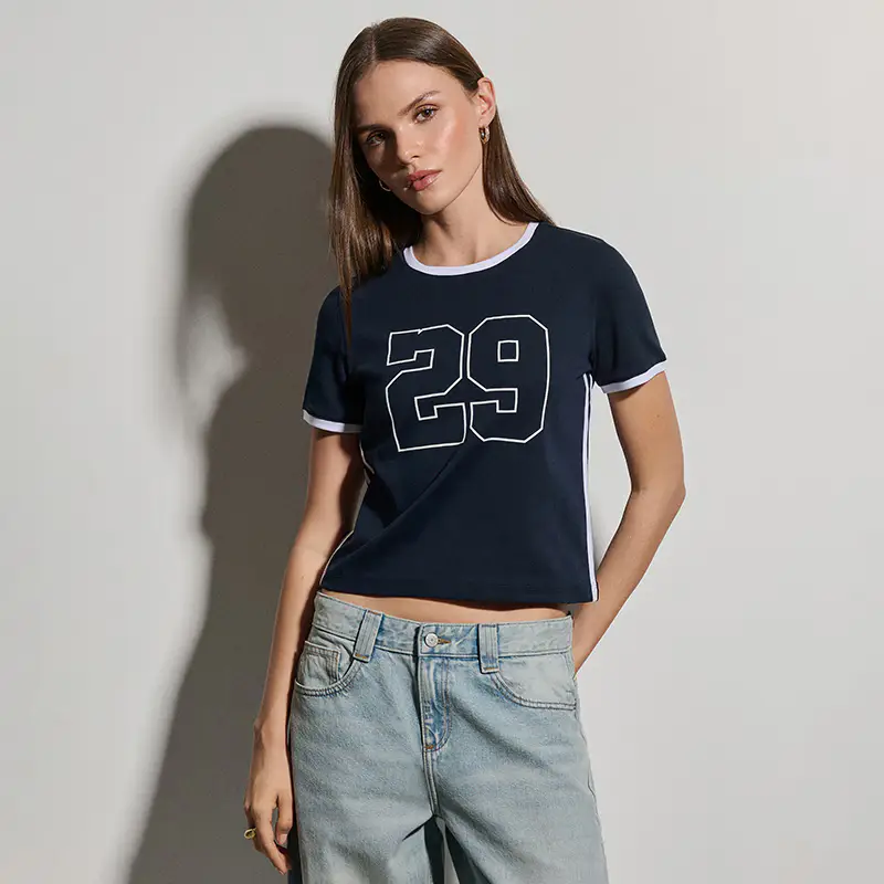 Maglietta corta con stampa