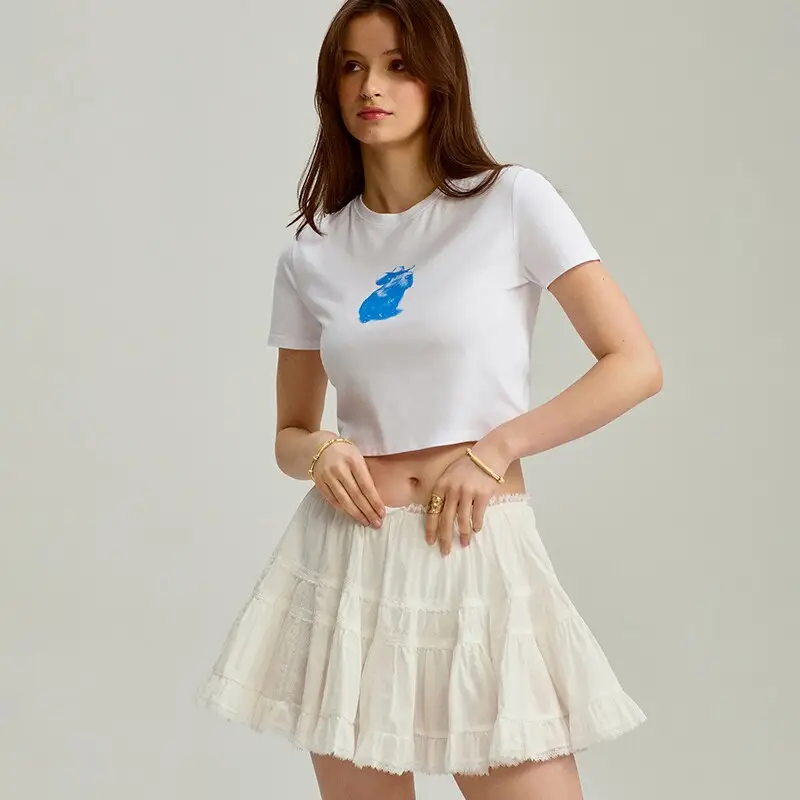 Maglietta corta con stampa