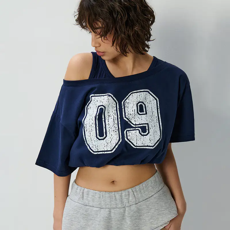 Maglietta corta con stampa