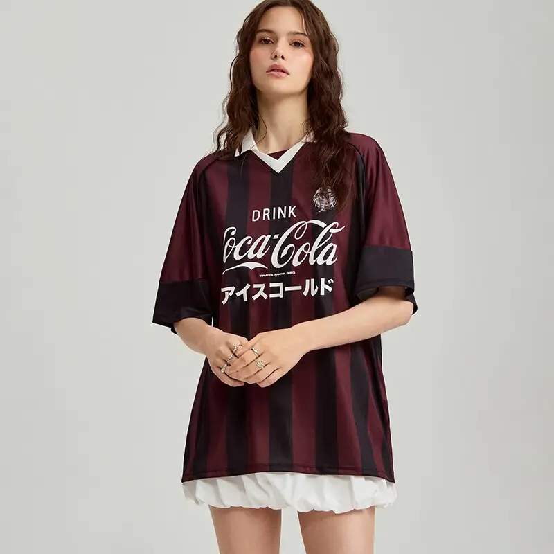 Maglietta oversize con stampa Coca-Cola