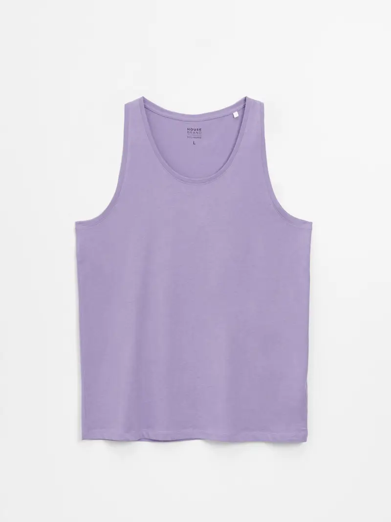 Maglietta senza maniche Basic bianca