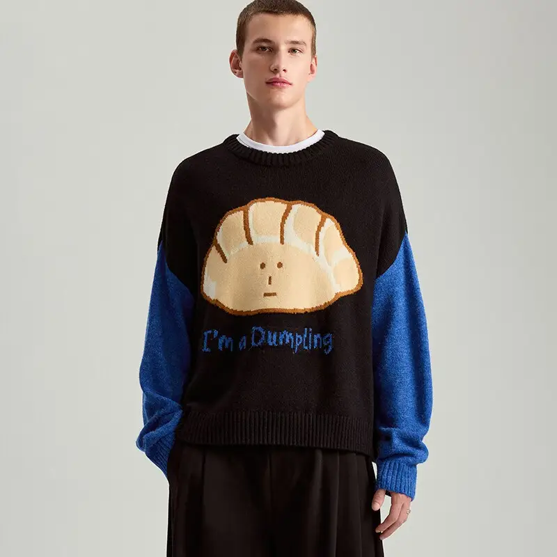 Maglione con scollo rotondo