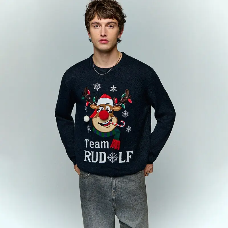 Maglione natalizio con renna