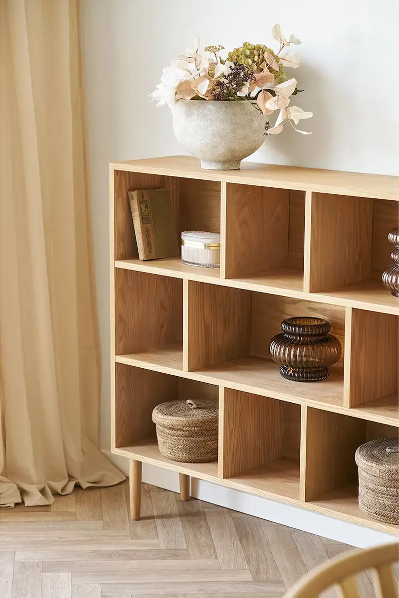 bouquet artificiale 67 cm Beige miniatura 3