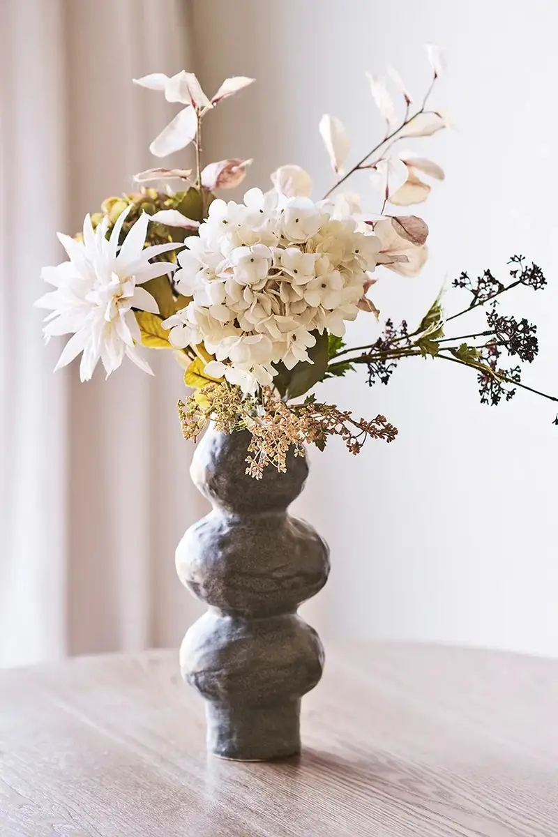 bouquet artificiale 67 cm Beige miniatura 5