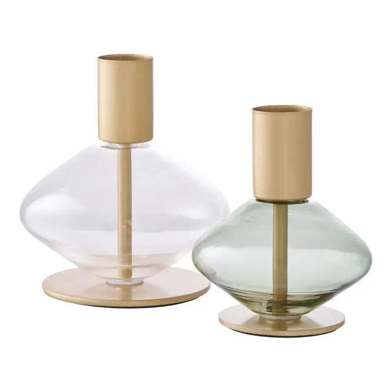Candelabro in vetro/metallo House Nordic Candle (x2)