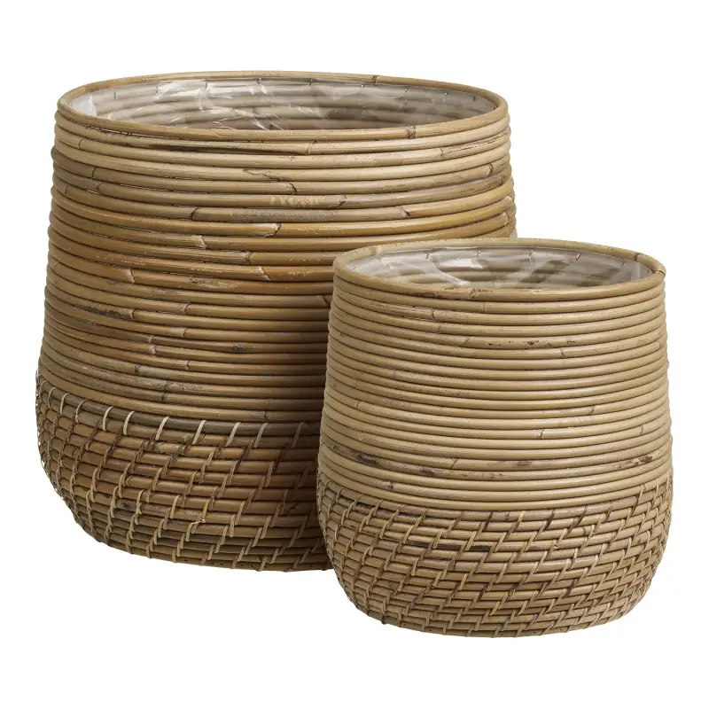 Cestino portaoggetti in rattan House Nordic Moro (x2)