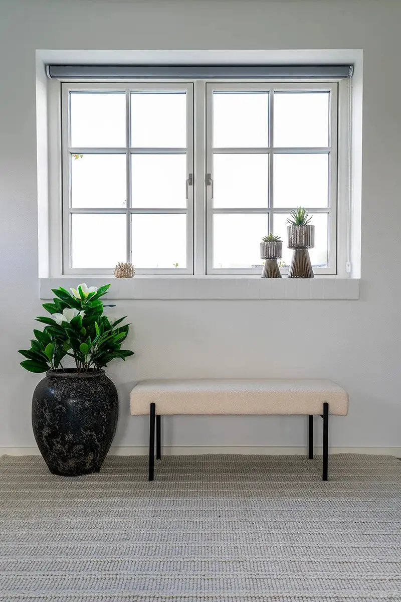 panchina Swindon 100 x 43 x 36 cm colore beige miniatura 3