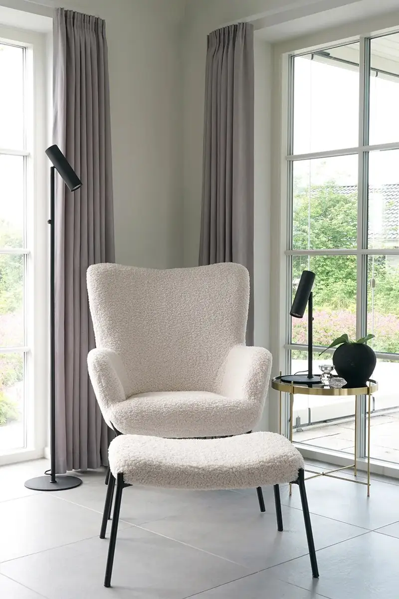 poggiapiedi Glasgow Footrest colore bianco miniatura 3