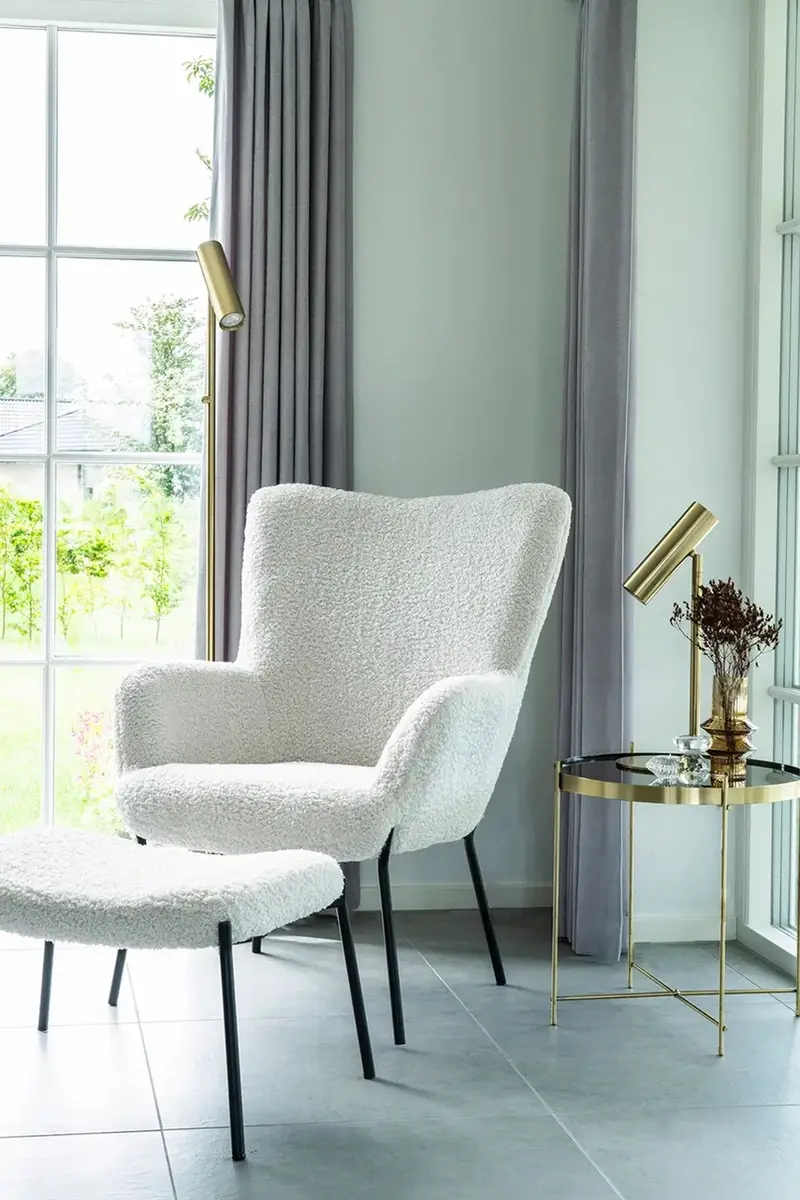 poggiapiedi Glasgow Footrest colore bianco miniatura 4