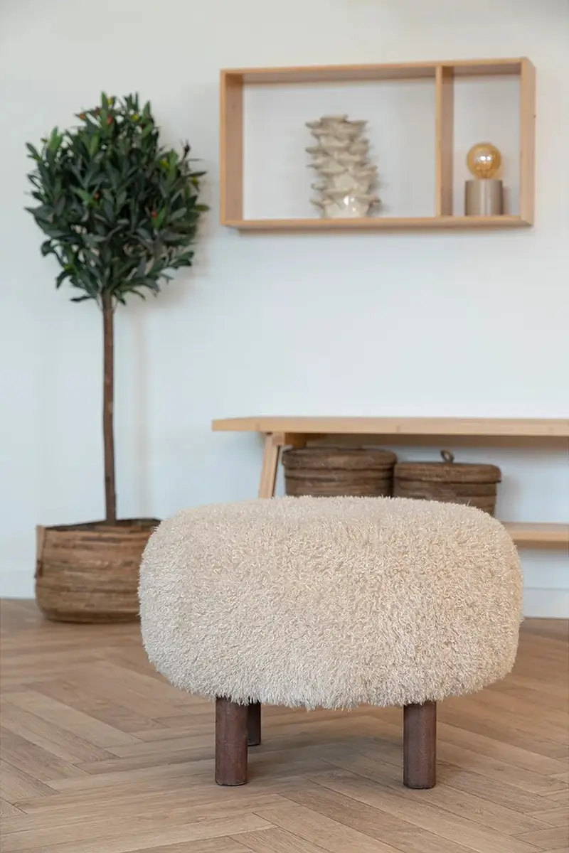 pouf Inverness colore marrone miniatura 4