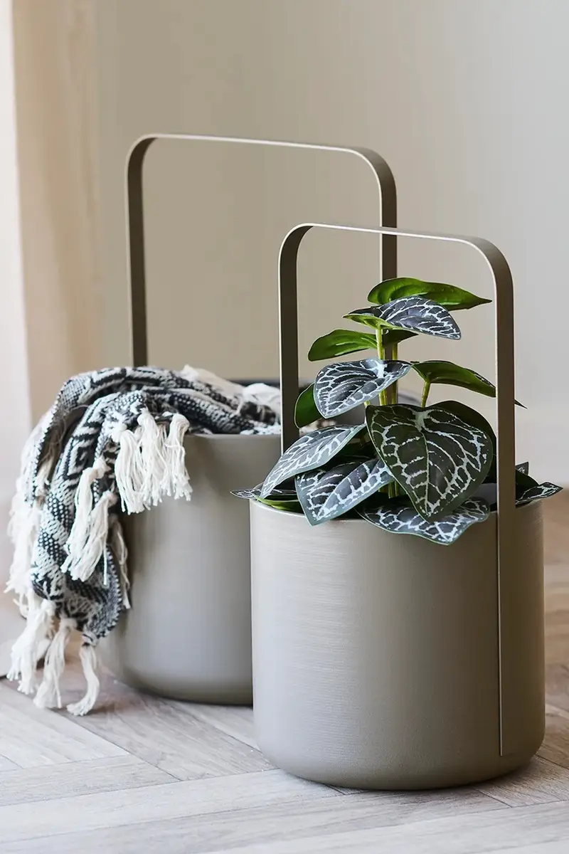 set di vasi da fiori 19 x 35 / 24, 5 x 38, 5 cm pacco da 2 Marrone miniatura 4