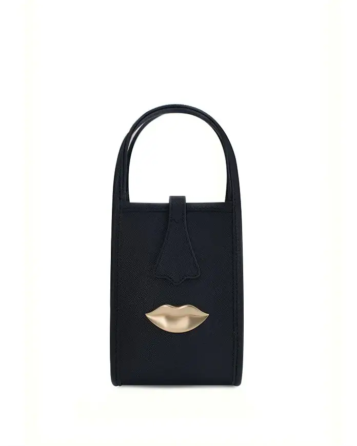 Borsa Venus Mini Tote Nero miniatura 2