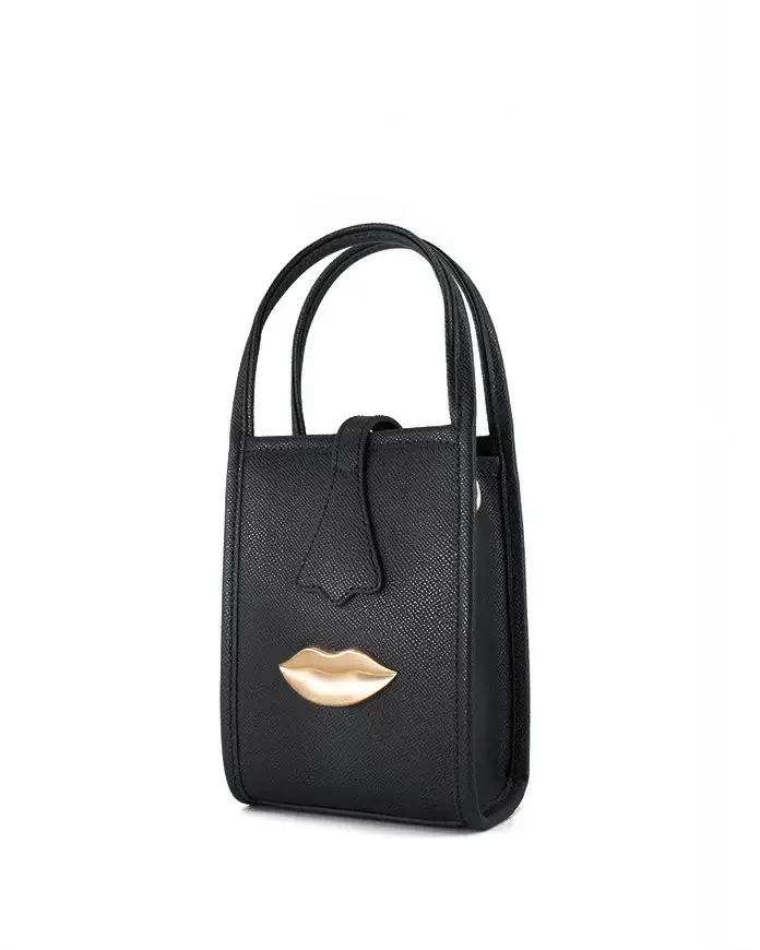 Borsa Venus Mini Tote Nero miniatura 3
