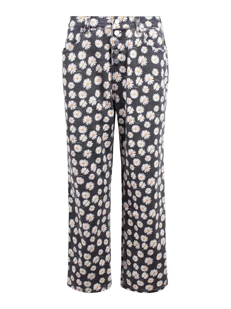 Jeans Fantasia Margherite Multicolore