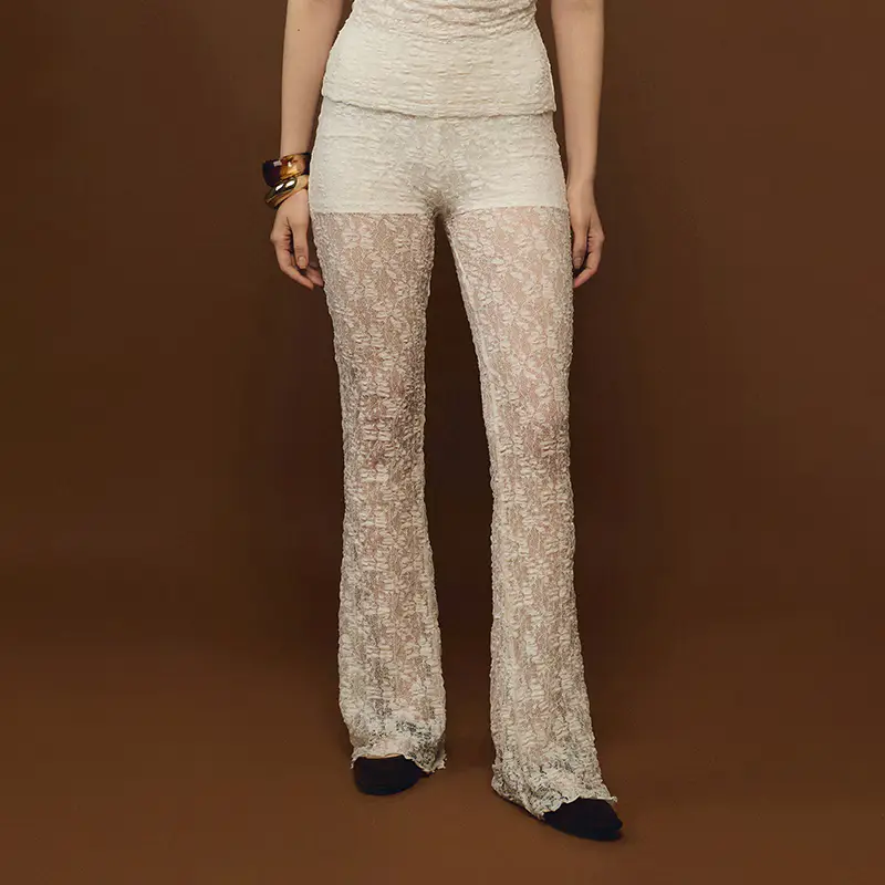 Pantaloni svasati in maglia Retrò