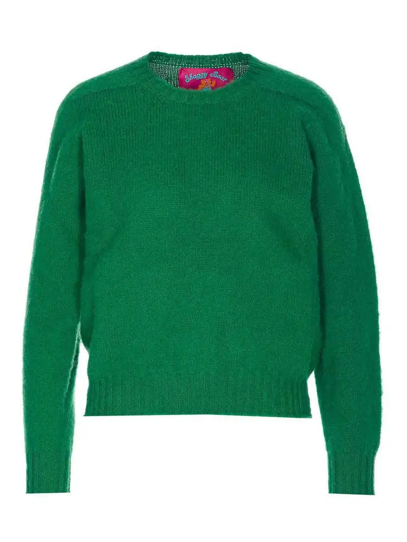 Maglione con orsetto verde