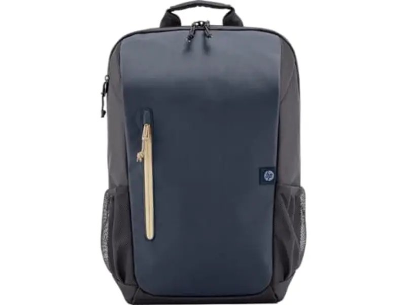 HP Travel, Zaino per Notebook da 15.6”, Creato con Materiale Riciclato, Scomparto per Computer e Tablet, Tasche Interne Imbottite, Impermeabile, 18 Litri Espandibili fino a 21, Blu Scuro miniatura 2