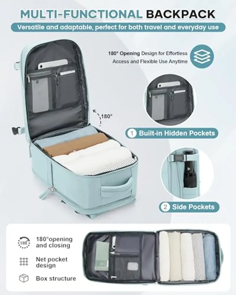 HPLQQ Zaino da viaggio Uomo Blu 1919371 miniatura 3