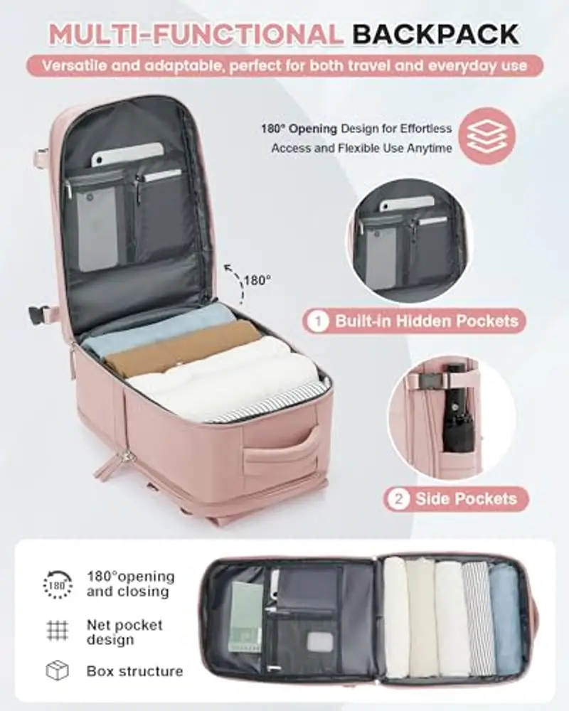 HPLQQ Zaino da viaggio Uomo Rosa 1919384 miniatura 3