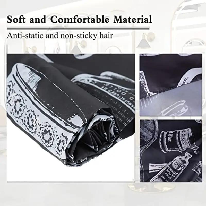 Huanchenda 2 pezzi Mantella Parrucchiere Mantella per Parrucchieri/Barbieri, Regolabile Mantella Protettiva, Mantella Taglio Capelli, salone di parrucchiere capo parrucchiere barbiere miniatura 3